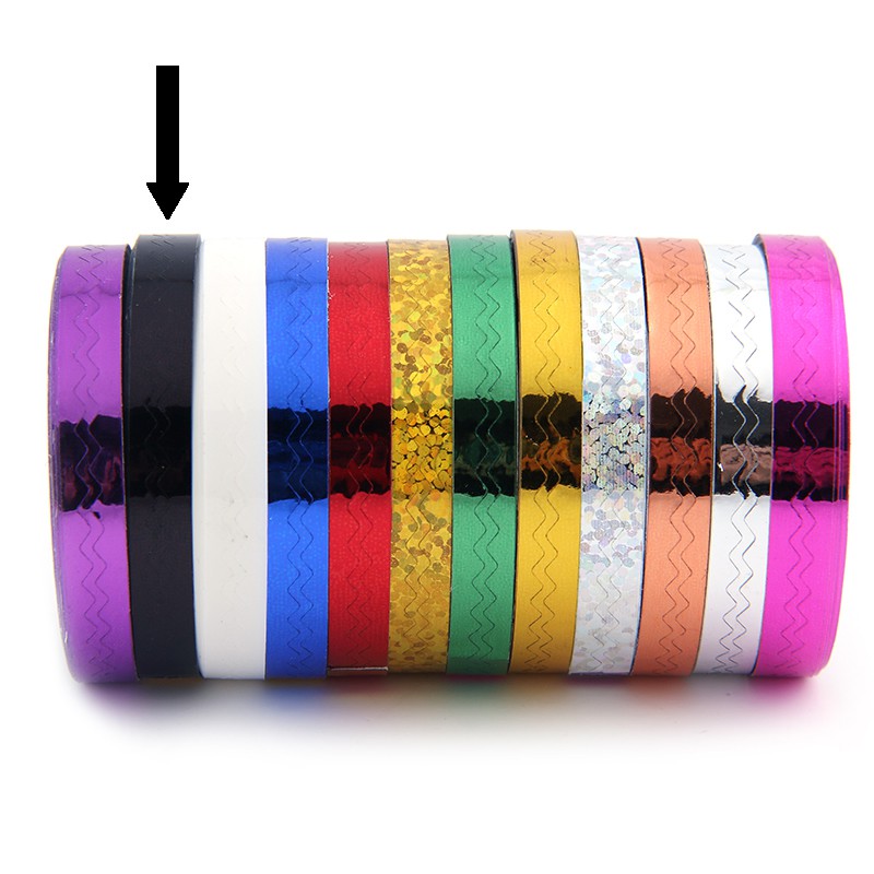 Striping Tape Zwart (Golfjes)