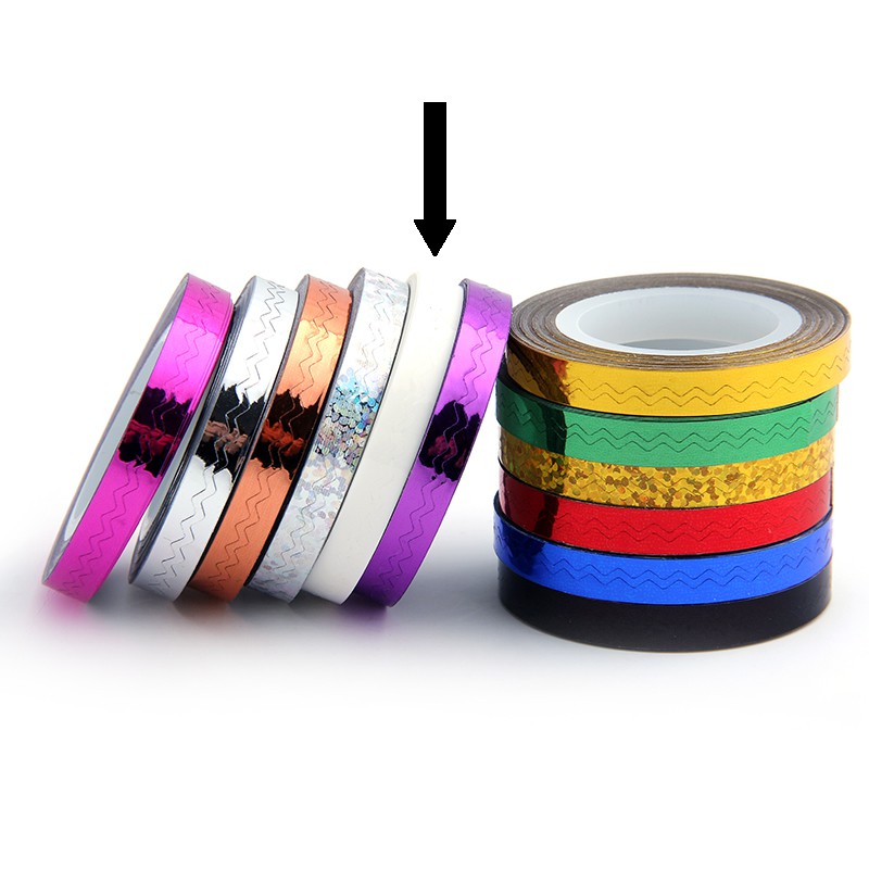 Striping Tape Wit (Golfjes)