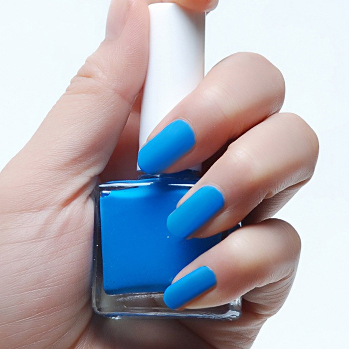 Nagellak Mat Licht Blauw