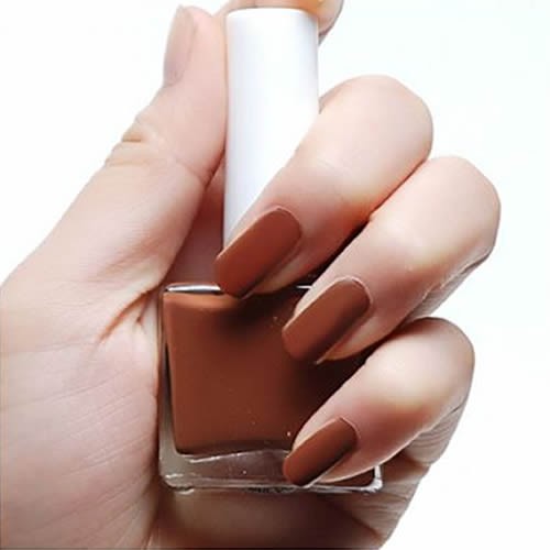 Nagellak Mat Caramel Bruin