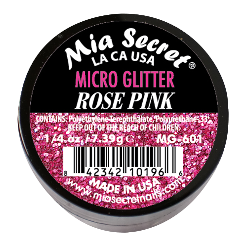 Micro Glitter Acrylpoeder Rose Pink