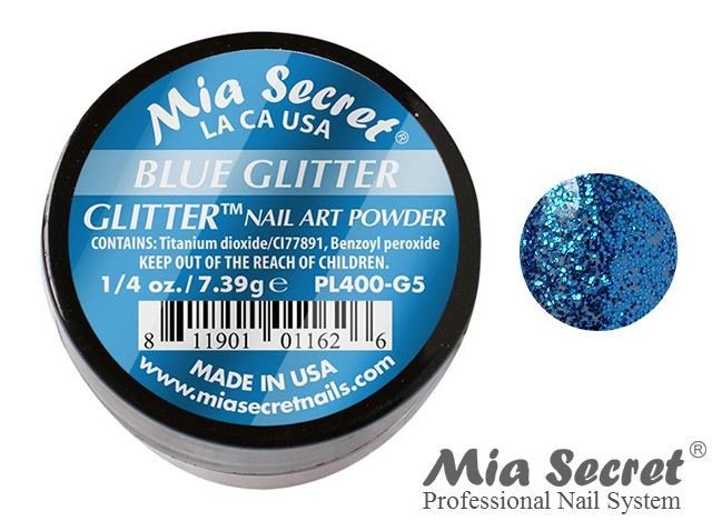 Glitter Acrylpoeder Blue