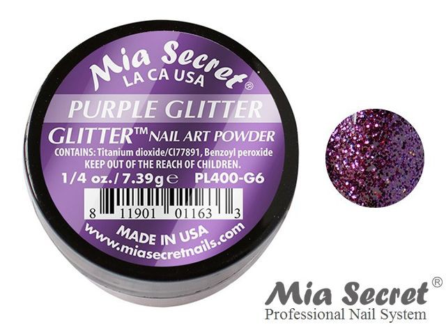 Glitter Acrylpoeder Purple