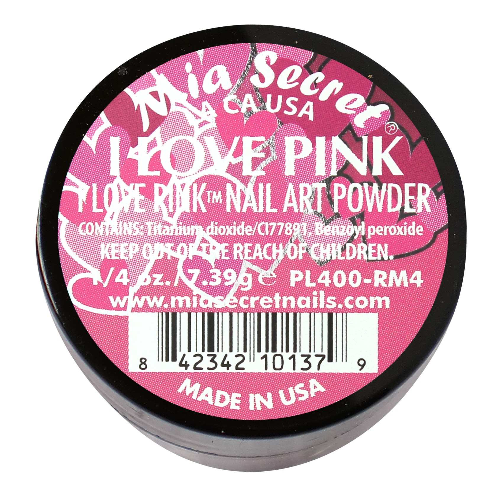 Micro Glitter Acrylpoeder Rose Pink