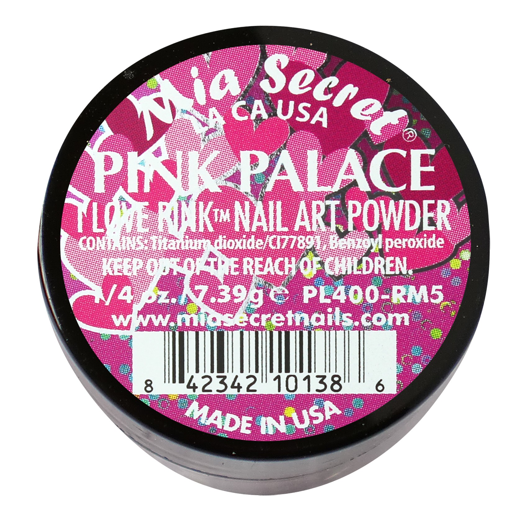 Micro Glitter Acrylpoeder Rose Pink