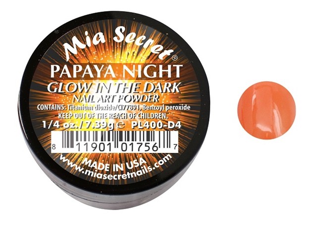 Glow in the Dark Acrylpoeder Papaya Night