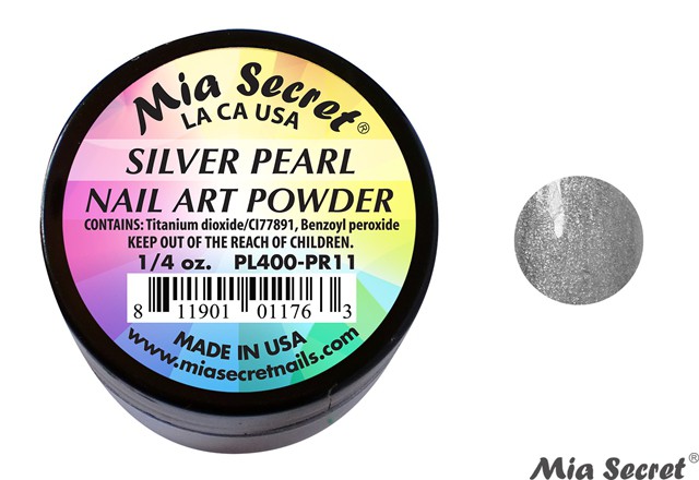 Pearl Acrylpoeder Silver