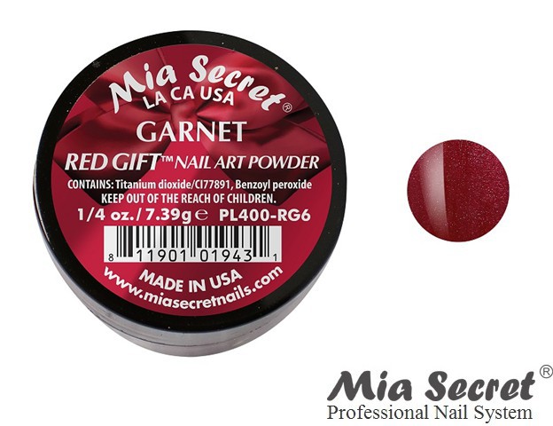 Red Gift Acrylpoeder Garnet