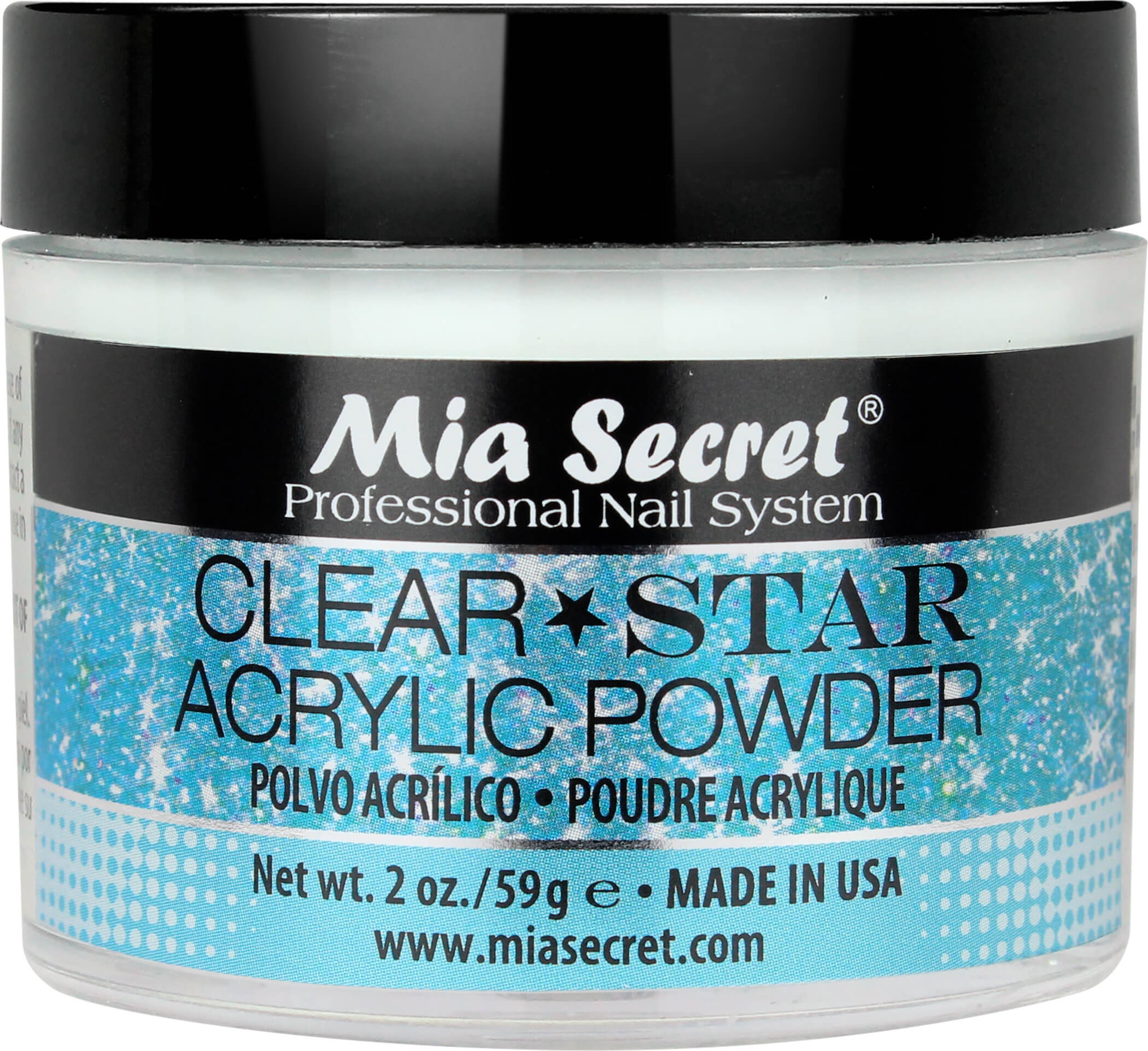 Acryl Poeder Transparant Star 60ml.