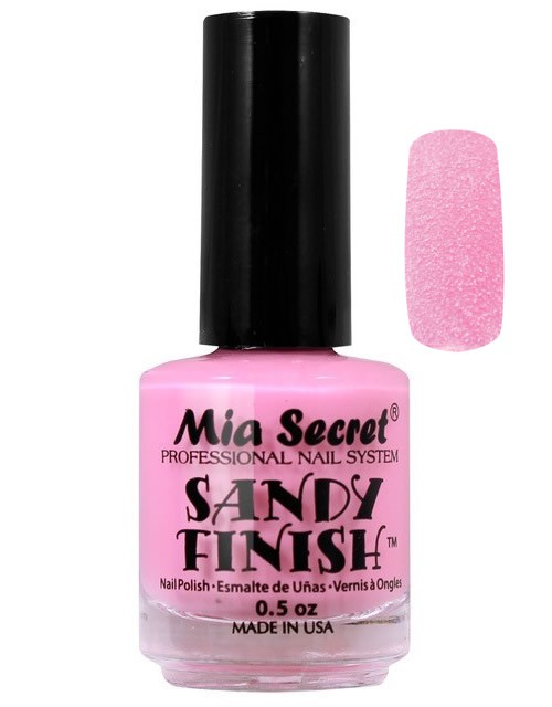 Sandy Finish Nagellak Licht Roze