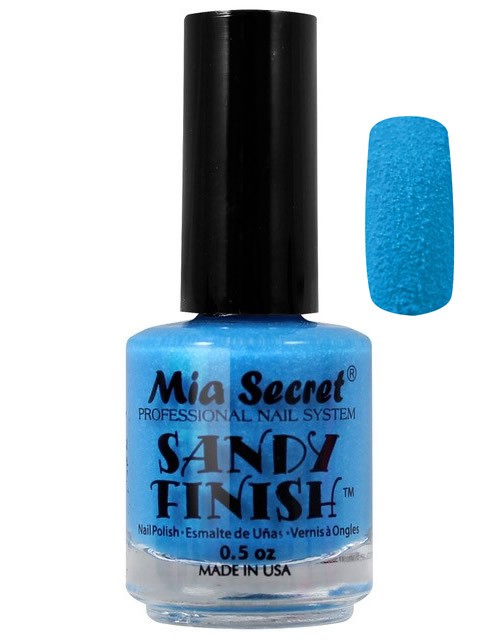 Sandy Finish Nagellak Blauw