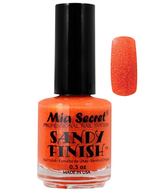 Sandy Finish Nagellak Oranje