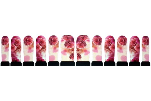 Nagelstickers Rozen Pink
