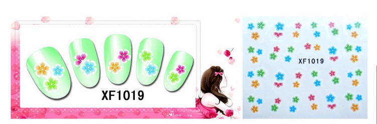 Water Transfer Sticker Fleurige Bloemen