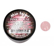 Glow in the Dark Acrylpoeder Pink House