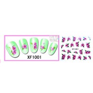 Water Transfer Sticker Roze Bloemen