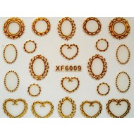 3D Nagelstickers Goud Spiegels