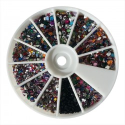 Nail Art Steentjes Carrousel 8cm, 1200stuks