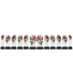 Nagelstickers Rozenstruik Wit