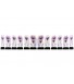 Nagel Sticker Lila Paarse Bloem