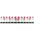Nagelstickers Diamant Roze