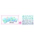 Water Transfer Sticker Blauwe en Roze Bloemen