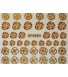 3D Nagelstickers Gouden Rozen