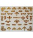 3D Nagelstickers Goud Krullen